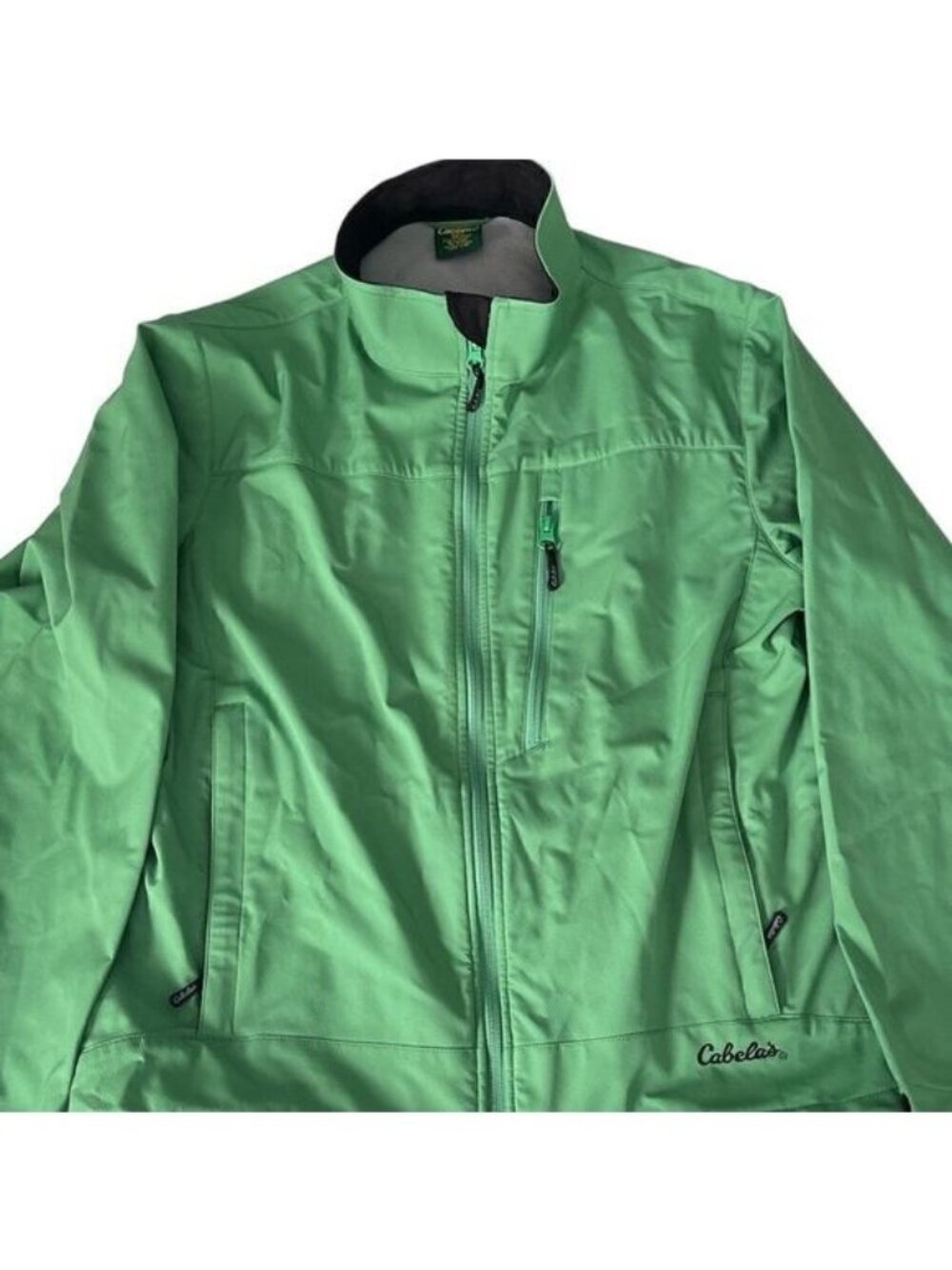 Cabela's Kiowa Creek Full Zip Grass Green Outerwear Rain Jacket Women's Size L